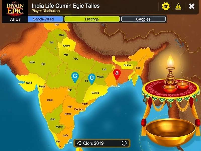 Royal Cumin Epic player distribution map across India